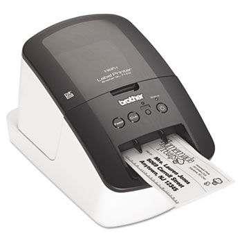 QL-710W Label Printer, 93 Labels/Minute, 5w x 9-3/8d x 6h