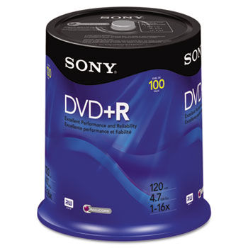 DVD+R Discs, 4.7GB, 16x