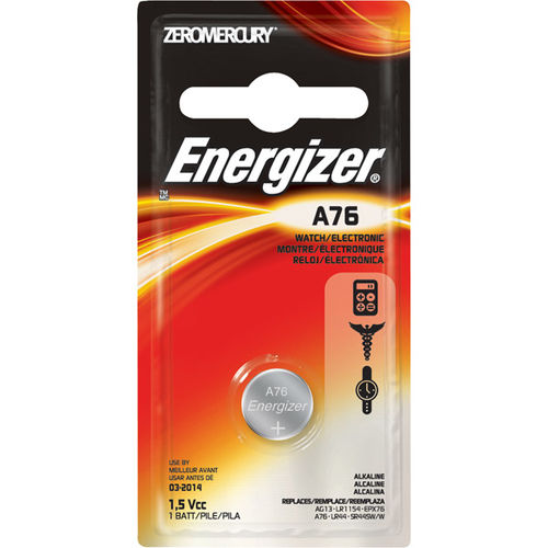 ENERGIZER A76 BATTERY 1-PKZERO MERCURY