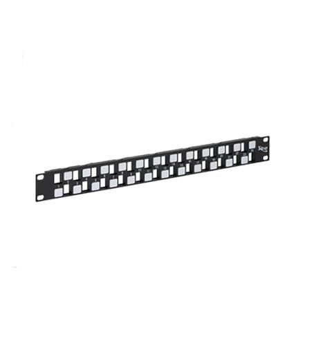 PATCH PANEL, BLANK, EZ, 24-PORT, 1 RMS