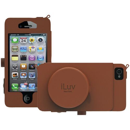 ILUV ICA7J344TAN iPhone(R) 5 Leather Camera Case (Tan)