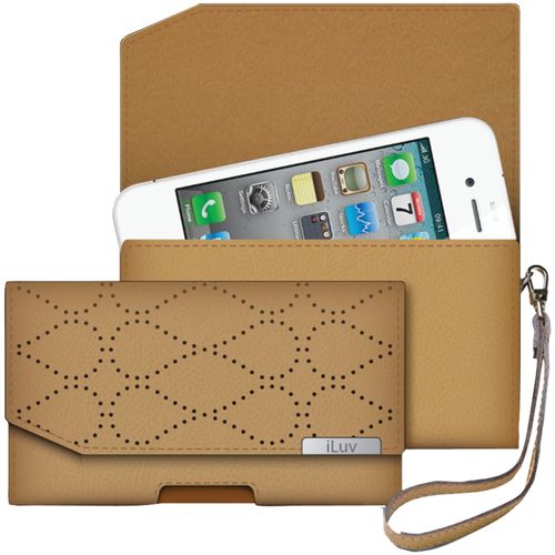 ILUV ICG7O345TAN iPhone(R) 5/5S Leather Artisan Clutch (Tan)