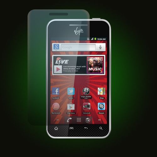 XO Skins Clear Screen Protector For LG Optimus Elite Virgin Mobile With Anti-Scratch, Anti-Fingerprint Proof Protection