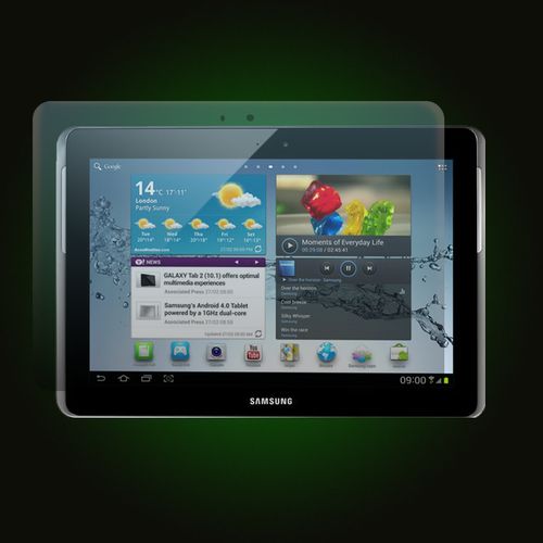 XO Skins Clear Screen Protector For Samsung Galaxy Tab 2 10.1 With Anti-Scratch, Anti-Fingerprint Proof Protection