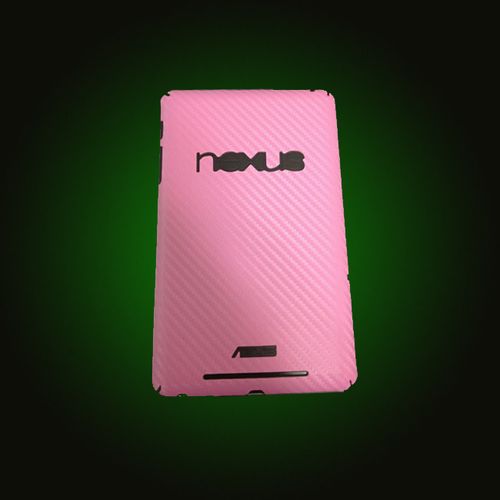 XO Skins Pink Carbon Fiber Protective Covers For Google Nexus 7