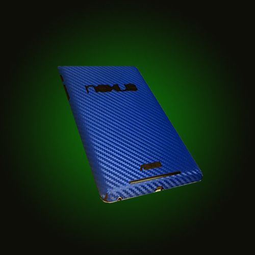 XO Skins Blue Carbon Fiber Protective Covers For Google Nexus 7