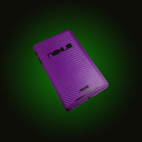 XO Skins Purple Carbon Fiber Protective Covers For Google Nexus 7