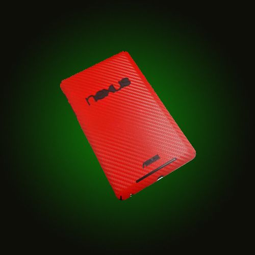 XO Skins Red Carbon Fiber Protective Covers For Google Nexus 7