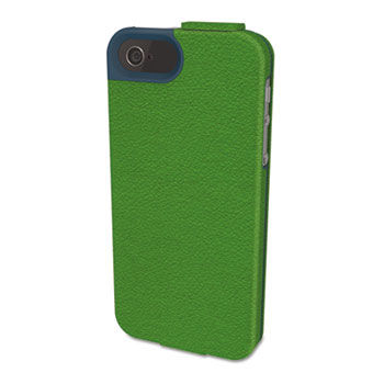 Portafolio Flip Wallet for iPhone 5, Green/Blue