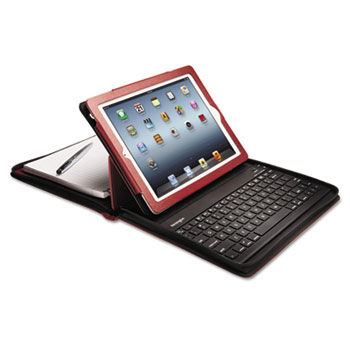 KeyFolio Executive Bluetooth Keyboard/Organizer, Red