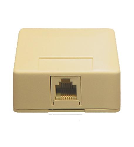 SURFACE MOUNT JACK, 6P6C, IVORY