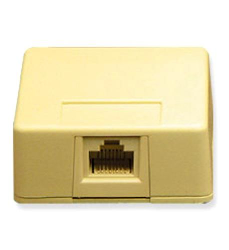 SURFACE MOUNT JACK, 8P8C, IVORY