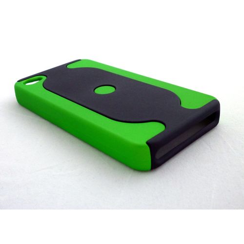 Offex Snowfire Satin Green / Black Protective- Fresh Tracks Iphone 4 Hard Carrying Case