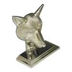 Mayer Mill brass FOX BOOK ENDS  CHROME