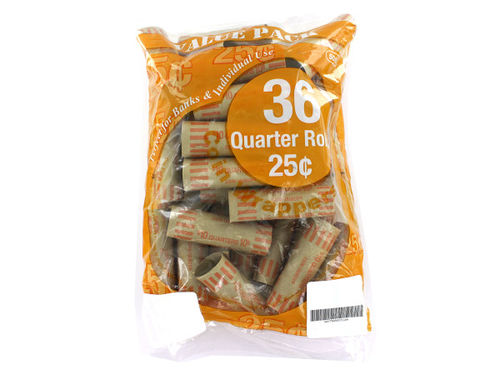 36 Pack quarter coin wrappers