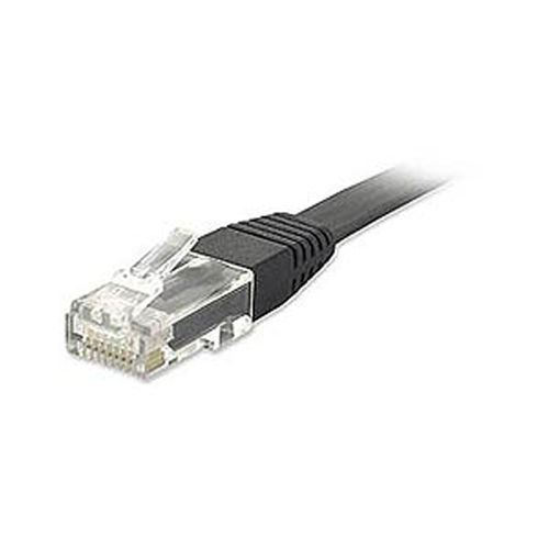 Ziotek CAT5e Ethernet Flat Cable, Wboot 10ft, Black