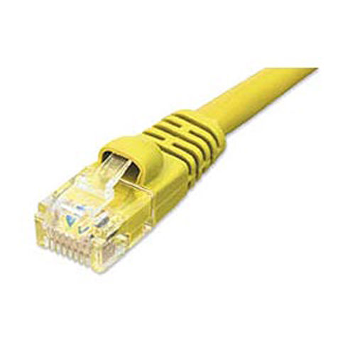 Ziotek CAT6 Patch Cable, W/ Boot 1ft, Yellow