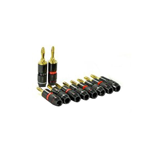 Sewell Pro Maestro Banana Plugs - 24K Gold Connectors - 5 Pair