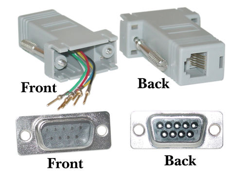 Offex Wholesale DB9 Male / RJ12, Color Gray