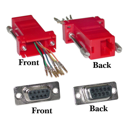 Cable Wholesale DB9 Female / RJ45 Female Modular Adaptor,