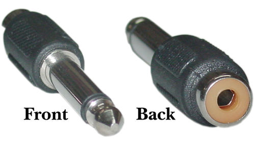 Cable Wholesale Mono to RCA adapter 1/4 inch Mono Male / RCA Female