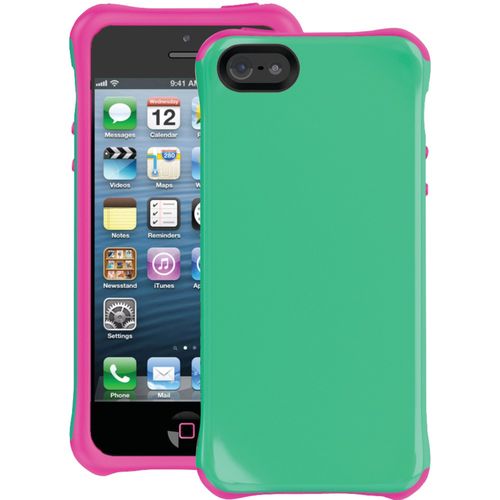 BALLISTIC AP1085-A035 iPhone(R) 5/5s Aspira Series Case (Green/Pink)