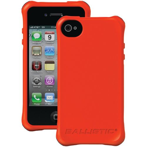 BALLISTIC LS0864-N435 iPhone(R) 4/4S LS Smooth Case (Orange; 4 White, 4 Orange, 4 Black, 4 Hot Pink Bumpers)