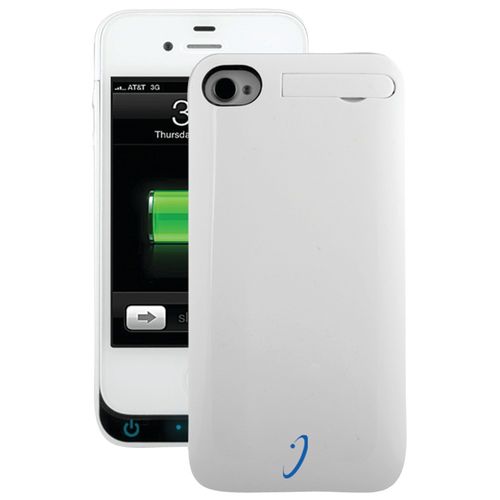 WIRELESS ONE IP4SPC-WH iPhone(R) 4/4S Power Case (White)