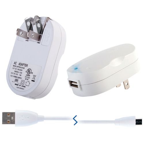 WIRELESS ONE TCU-MICRO-WH/K Universal Micro USB Travel Charger (White)