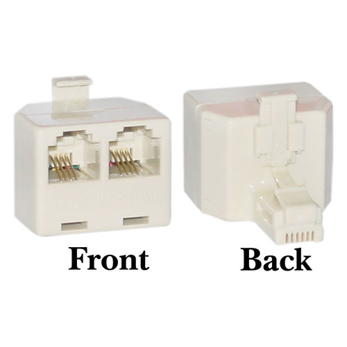 Offex Wholesale RJ11, 6P4C (Straight) T-Adaptor