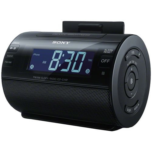 SONY ICFC11iP/BLK iPhone(R)/Pod(R) Dock Clock Radio with Lightning(TM) Connector