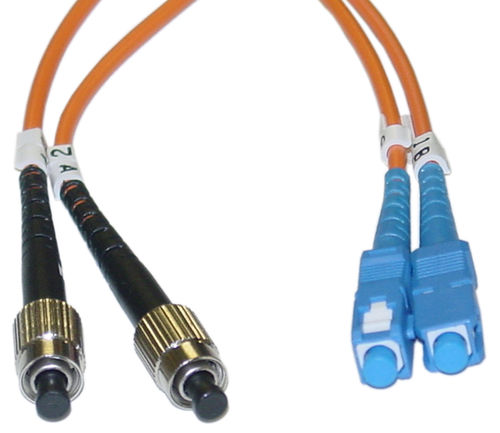 Offex Wholesale FC / SC, Multimode, Duplex Fiber Optic Cable, 62.5/125, 5 Meter (16.5ft)