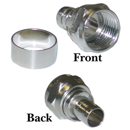 Cable Wholesale RG6 F-Pin (Coax) Crimp-On Connector