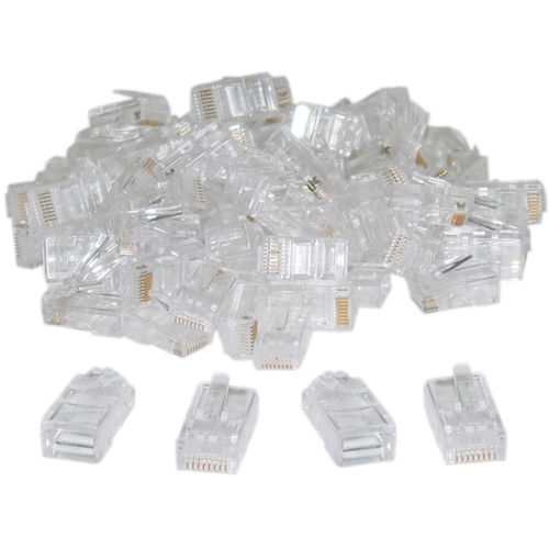 Cable Wholesale RJ45 CAT 5(8P8C) Crimp Connector, (100 Pcs Per Bag)