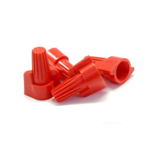 Winged Wire Nut, Red, 8 AWG - 18 AWG, 12mm, 100 Pieces