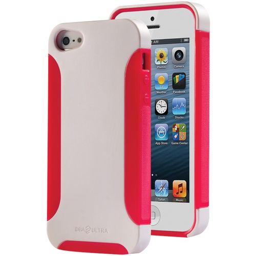 DBA CASES 639713195644 iPhone(R) 5 Ultra Complete Case (Pearl White/Hot Pink)