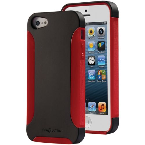 DBA CASES 639713195668 iPhone(R) 5 Ultra Complete Case (Black/Candy Red)