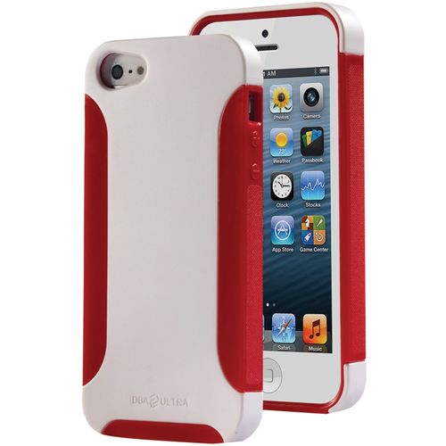 DBA CASES 639713195699 iPhone(R) 5 Ultra Complete Case (Pearl White/Candy Red)