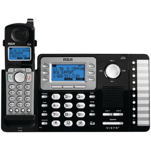 RCA 25212 2-Line Expandable Cordless Phone with Caller ID