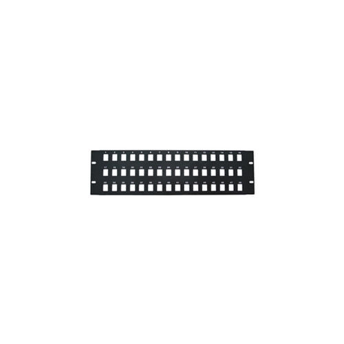 Rackmount 48 Port Blank Keystone Patch Panel, 3U