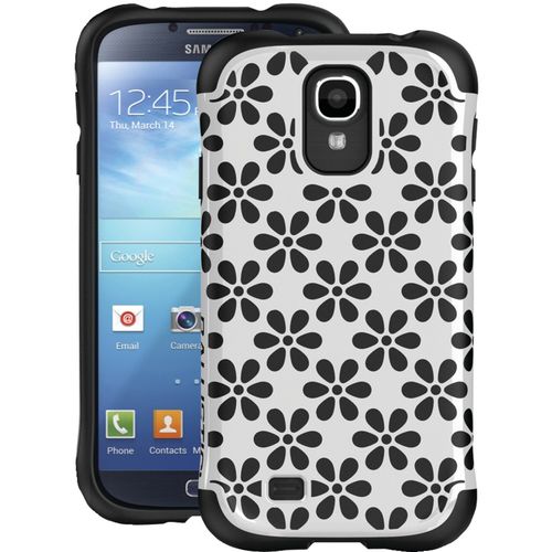 BALLISTIC AP1157-A085 Samsung(R) Galaxy S(R) IV Aspira Series Flower Case (White/Black)