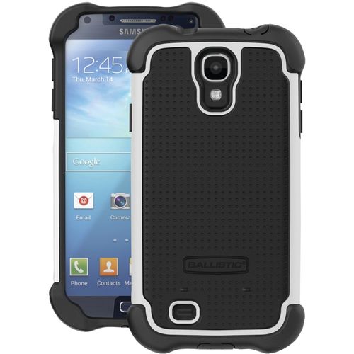 BALLISTIC SX1159-A085 Samsung(R) Galaxy S(R) IV SG Maxx Case Black Silicone (Black/White)