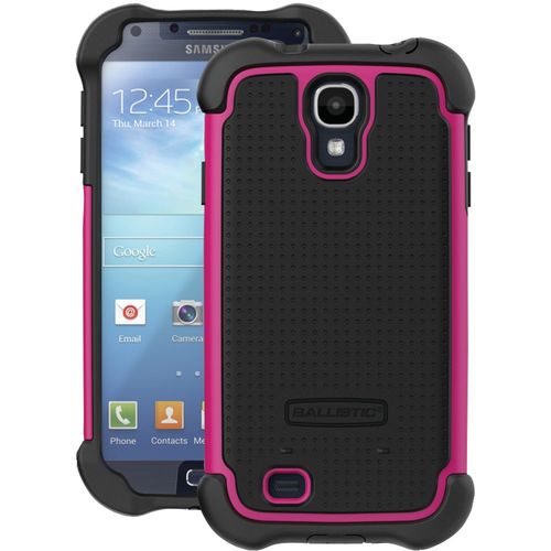 BALLISTIC SX1159-A195 Samsung(R) Galaxy S(R) IV SG Maxx Case Black Silicone (Black/Hot Pink)