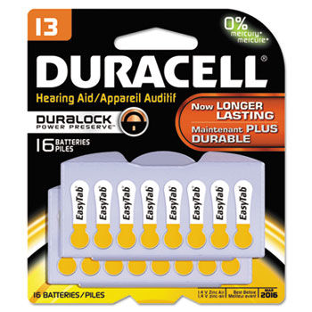 Button Cell Hearing Aid Battery #13, 16/Pk