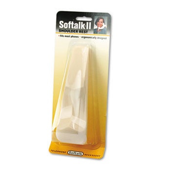 Softalk II Telephone Shoulder Rest, 6-1/2 Long x 2w x 2-1/2h, Ivory