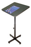 Offex Mobile Floor Standing Height Adjustable Presentation Lectern - Black