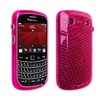 OEM Verizon High Gloss Silicone Cover Case for BlackBerry Bold 9900/9930 (Pink)