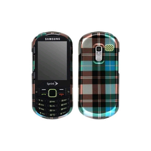 Evercell Snap-On Case for Samsung Restore M570, R580 (Blue Checker)