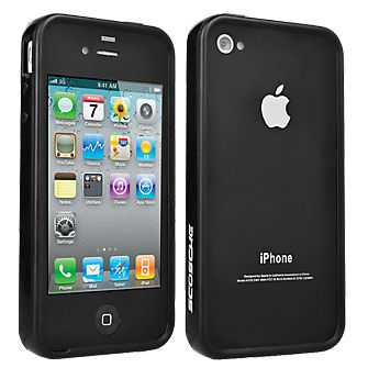 Scosche AIP4BANDBLK Bumper Band for Apple iPhone 4/4S (Black)