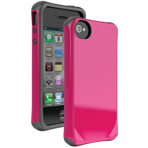 BALLISTIC AP1123-A015 iPhone(R) 4/4S Aspira Series Case (Pink/Charcoal)